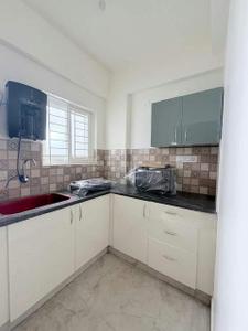 Kitchen Image of 650 Sq.ft 1 BHK Apartment / Flat for rent in Kadubeesanahalli Bengaluru for Rs. 25300