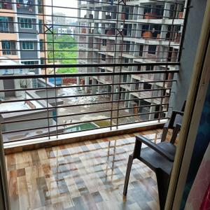 Balcony Image of 740 Sq.ft 1 BHK Apartment / Flat for sale in Deeplaxmi Manohar Vikas Shreeji Paraiso Phase 1, Badlapur East Badlapur for Rs. 3600000