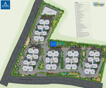 Image of 1600 Sq.ft 2.5 BHK Apartment / Flat for sale in Aparna Cyber Star, Osman Nagar, Hyderabad for Rs. 15500000