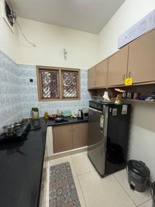 Kitchen Image of 600 Sq.ft 1 BHK Apartment / Flat for rent in Brookefield Bengaluru for Rs. 29000