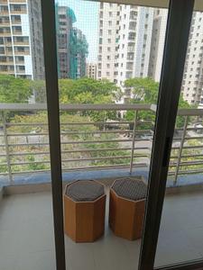 Balcony Image of 1700 Sq.ft 3 BHK Apartment / Flat for rent in Adani The Meadows, Shantigram Ahmedabad for Rs. 35000