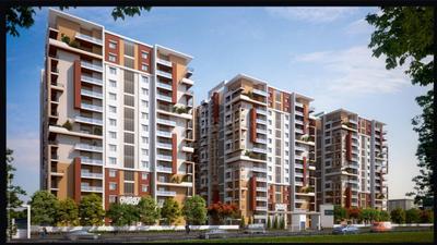 Image of 1245 Sq.ft 2 BHK Apartment / Flat for sale in Vasavi Lake City, Hafeezpet, Hyderabad for Rs. 10458000