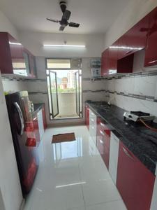 Kitchen Image of 650 Sq.ft 1 BHK Apartment / Flat for rent in Dynamic Crest Phase I Rimo Everest, Khidkali Thane for Rs. 22000