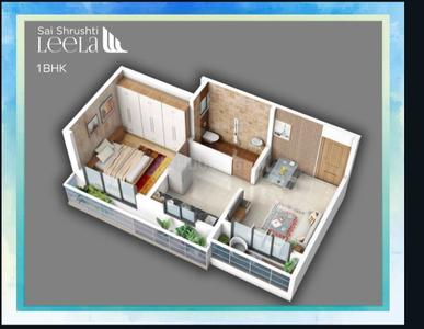 Image of 645 Sq.ft 1 BHK Apartment / Flat for sale in Sai Leela, Shilphata, Thane for Rs. 3350000