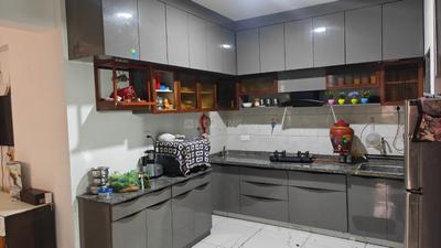 Kitchen Image of 1350 Sq.ft 2 BHK Apartment / Flat for sale in Oculus Navkar Heights, Ognaj Ahmedabad for Rs. 5700000