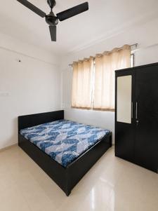 Bedroom Image of 614 Sq.ft 1 BHK Apartment / Flat for rent in Wadgaon Sheri Pune for Rs. 25000