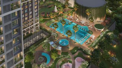 Image of 930 Sq.ft 2 BHK Apartment / Flat for sale in Adani Airica Tower, Kanjurmarg West, Mumbai for Rs. 18900000