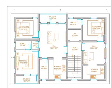 Image of 850 Sq.ft 2 BHK Apartment / Flat for sale in KK Nagar, Tiruchirappalli for Rs. 5300000