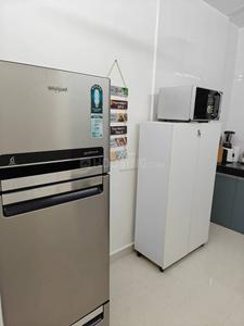 Kitchen Image of 630 Sq.ft 1 BHK Apartment / Flat for rent in Shaligram Plush, Thaltej Ahmedabad for Rs. 16000