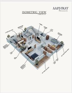 Image of 1630 Sq.ft 3 BHK Apartment / Flat for sale in KT Nagar, Nagpur for Rs. 6500000