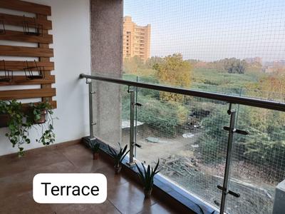 Balcony Image of 2782 Sq.ft 4 BHK Apartment / Flat for rent in Shree Radha Jaldeep Vertex, Ambli Ahmedabad for Rs. 75000