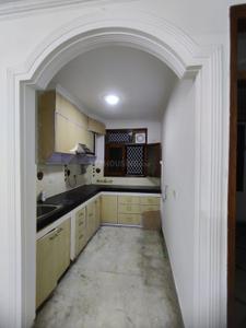 Kitchen Image of 1300 Sq.ft 4 BHK Independent House for rent in Gautam Nagar New Delhi for Rs. 47000