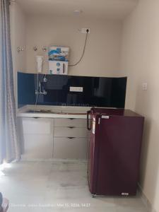 Kitchen Image of 760 Sq.ft 1 RK Apartment / Flat for rent in Ashadeep Rainbow, Karolan Ka Barh Jaipur for Rs. 18000