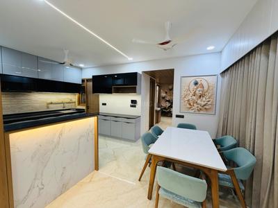 Kitchen Image of 2450 Sq.ft 3 BHK Apartment / Flat for rent in Radhe Infinity, Kudasan Gandhinagar for Rs. 53000
