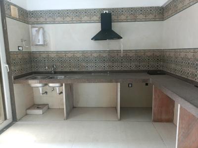 Kitchen Image of 2150 Sq.ft 3 BHK Apartment / Flat for sale in Arham Satyam Valencia, Kharghar Navi Mumbai for Rs. 39800000