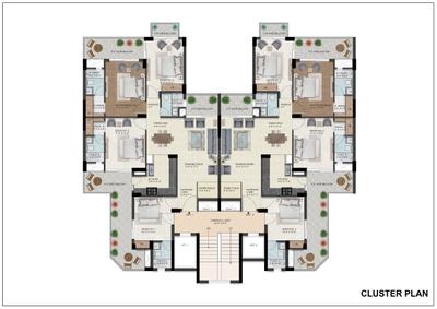 Image of 2225 Sq.ft 4 BHK Apartment / Flat for sale in Exotic Magnifiq, Kishanpura, Zirakpur for Rs. 22400000