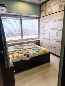 Bedroom Image of 675 Sq.ft 1 BHK Apartment / Flat for rent in Parth Lakeview, Dighe Thane for Rs. 40000