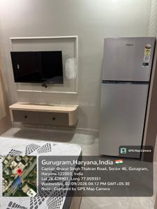 Bedroom Image of 900 Sq.ft 1 BHK Apartment / Flat for rent in Sector 46 Gurgaon for Rs. 40000