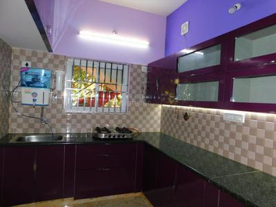 Kitchen Image of 1000 Sq.ft 2 BHK Independent House for rent in Murugeshpalya Bengaluru for Rs. 35000