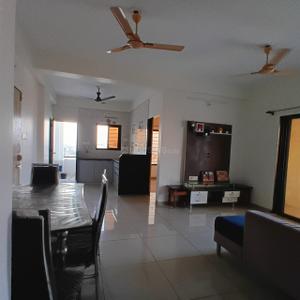 Hall Image of 727 Sq.ft 3 BHK Apartment / Flat for rent in Nirmaan One, New Gotri Vadodara for Rs. 22000