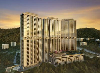 Image of 500 Sq.ft 1 BHK Apartment / Flat for sale in Ashar Merac, Thane West, Thane for Rs. 9400000