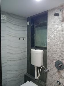 Common Bathroom Image of 618 Sq.ft 1 BHK Apartment / Flat for rent in Rosa Classique, Kasarvadavali Thane for Rs. 16999