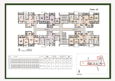Image of 1251 Sq.ft 3 BHK Apartment / Flat for sale in Kohinoor Famville, Maan, Pune for Rs. 11000000