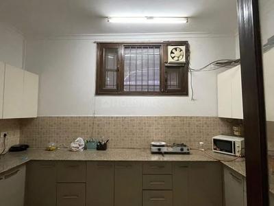 Kitchen Image of 500 Sq.ft 1 BHK Builder Floor for rent in Old Double Storey, Lajpat Nagar New Delhi for Rs. 25000