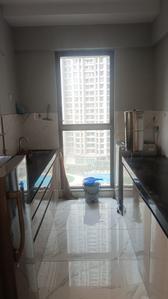 Kitchen Image of 750 Sq.ft 2 BHK Apartment / Flat for rent in Ten X Habitat Raymond Realty Tower E, Thane West Thane for Rs. 47000