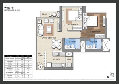 Image of 585 Sq.ft 2 BHK Apartment / Flat for sale in Sheth Montana Phase 4, Mulund West, Mumbai for Rs. 10900000