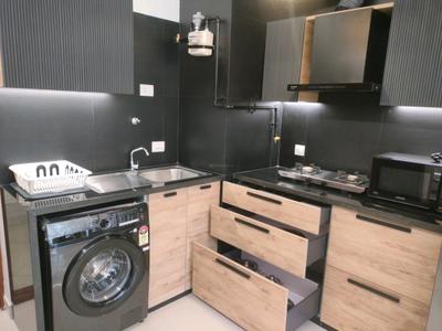 Kitchen Image of 560 Sq.ft 1 RK Apartment / Flat for rent in Brigade Cornerstone Utopia, Halasahalli Bengaluru for Rs. 40000