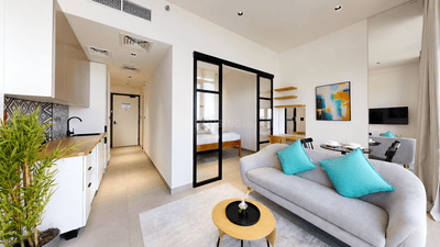Living Room Image of 484 Sq.ft 1 BHK Apartment / Flat for sale in Jumeirah Village Dubai for Rs. 17225194