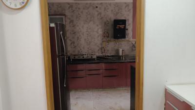 Kitchen Image of 1809 Sq.ft 3 BHK Apartment / Flat for rent in Swagat Queens Land, Sargasan Gandhinagar for Rs. 40000