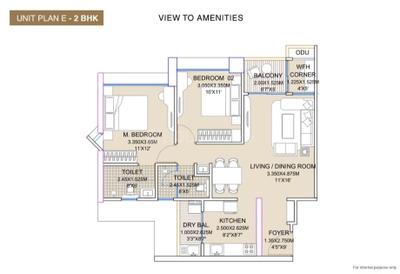 Image of 860 Sq.ft 2 BHK Apartment / Flat for sale in Arihant Skysuites, Tathawade, Pune for Rs. 9200000