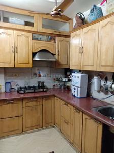 Kitchen Image of 950 Sq.ft 3 BHK Builder Floor for sale in Geeta Colony New Delhi for Rs. 8300000