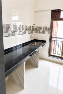 Kitchen Image of 1025 Sq.ft 2 BHK Apartment / Flat for sale in National Trinity Paradise Phase 1, Shilphata Thane for Rs. 7500000