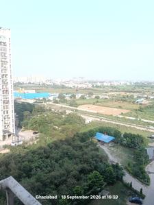 Balcony Image of 585 Sq.ft 1 BHK Apartment / Flat for rent in Aditya Urban Homes Phase 1A, Bamheta Village Ghaziabad for Rs. 10000