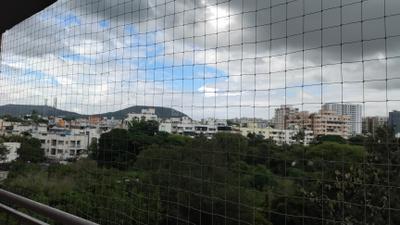 Balcony Image of 1350 Sq.ft 3 BHK Apartment / Flat for rent in Gini Bellissimo, Dhanori Pune for Rs. 32000