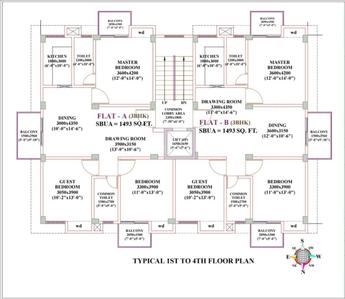 Image of 1493 Sq.ft 3 BHK Apartment / Flat for sale in Dispur, Guwahati for Rs. 8600000