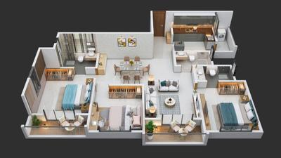Image of 1960 Sq.ft 3 BHK Apartment / Flat for sale in Platinum Marvelle, Balewadi, Pune for Rs. 18500000