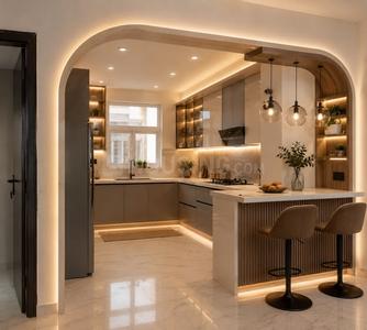 Kitchen Image of 660 Sq.ft 3 BHK Independent House for sale in Kalkere Bengaluru for Rs. 13500000
