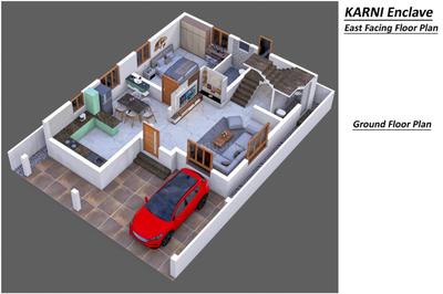 Floor Plan Image of 1500 Sq.ft 2 BHK Independent House for sale in Saravanampatty Coimbatore for Rs. 8500000