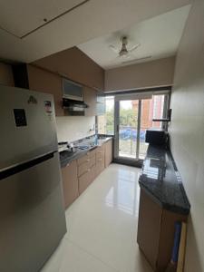 Kitchen Image of 560 Sq.ft 1 BHK Apartment / Flat for rent in Kabra Happy Valley, Thane West Thane for Rs. 35000