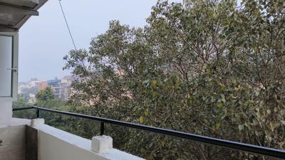 Balcony Image of 600 Sq.ft 1 RK Builder Floor for rent in Lajpat Nagar New Delhi for Rs. 25000