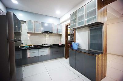 Kitchen Image of 2205 Sq.ft 3 BHK Apartment / Flat for sale in Samved Green Valley, Sargasan Gandhinagar for Rs. 11500000