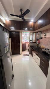 Kitchen Image of 657 Sq.ft 2 BHK Apartment / Flat for rent in Mahil Star Icon And Paradise, Hanspura Ahmedabad for Rs. 21000