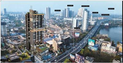 Image of 1696 Sq.ft 3 BHK Apartment / Flat for sale in ATK The Burj, Topsia, Kolkata for Rs. 30000000