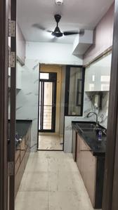 Kitchen Image of 1210 Sq.ft 3 BHK Apartment / Flat for rent in Risland The Icon, Thane West Thane for Rs. 65000