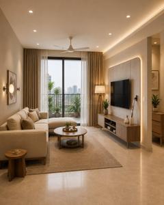 Living Room Image of 2000 Sq.ft 4 BHK Apartment / Flat for sale in ATK The Black, Entally Kolkata for Rs. 27500000
