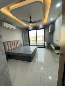 Bedroom Image of 750 Sq.ft 1 BHK Builder Floor for rent in Sector 15 Gurgaon for Rs. 32000